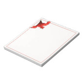 Lebhafte Hibisken-Blume Notizblock (Rotiert)