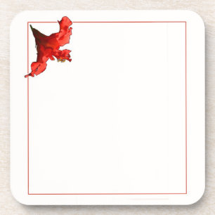 Lebhafte Hibisken-Blume Untersetzer