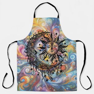 Lebhafte Himmelsfarbe Schürze