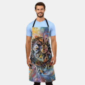 Lebhafte Himmelsfarbe Schürze (Getragen)