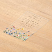 Lebhafte Hochzeit der Wasserfarben Acryleinladungen (Ablage )