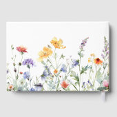 Lebhafte Hochzeit der Wasserfarben Gästebuch (Rückseite)