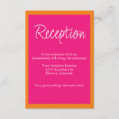 Lebhafte Hochzeitsempfehlung für Sunrise Mix & Mat Begleitkarte (Vorderseite)