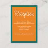 Lebhafte Hochzeitsempfehlung für Sunrise Mix & Mat Begleitkarte (Vorderseite)