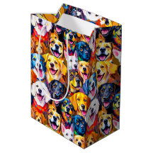 Lebhafte Hunde Print