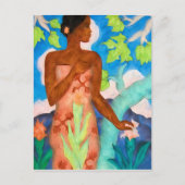 Lebhafte Inselhues und polynesische Frauen Postkarte (Vorderseite)