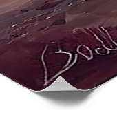 Lebhafte Jahreszeit bei Sonnenuntergang Poster (Ecke)