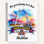 Lebhafte Kansas-Landschaft mit Sonnenblumen bei So Notizblock (Vorderseite)