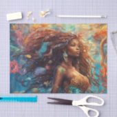 Lebhafte karibische Meerjungfrau Seidenpapier (Handwerk)