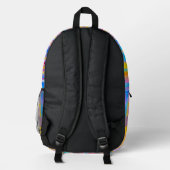 Lebhafte Kaskade Bedruckter Rucksack (Rückseite)
