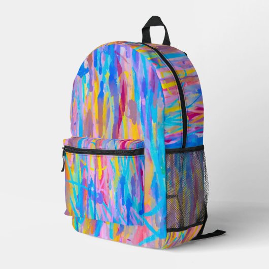 Lebhafte Kaskade Bedruckter Rucksack (Rückseitige Ecke Rechts)