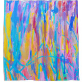 Lebhafte Kaskade Duschvorhang (Vorderseite)