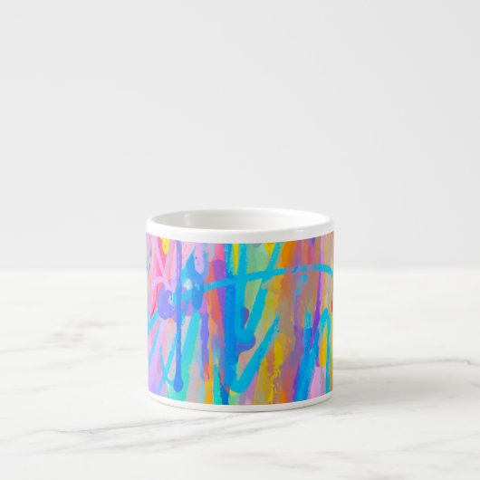 Lebhafte Kaskade Espressotasse (Vorderseite)