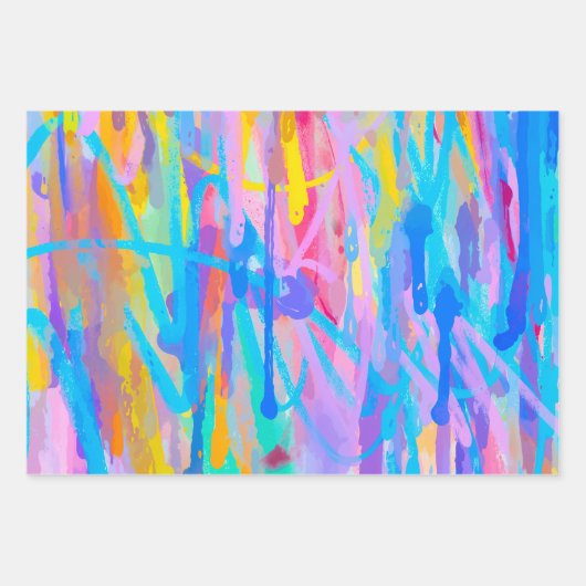 Lebhafte Kaskade Geschenkpapier Set (Vorderseite 3)