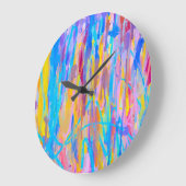 Lebhafte Kaskade Große Wanduhr (Winkel)