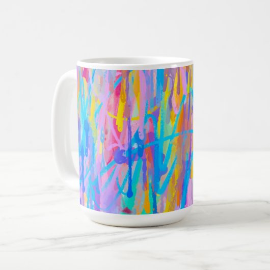 Lebhafte Kaskade Kaffeetasse (Vorderseite Links)
