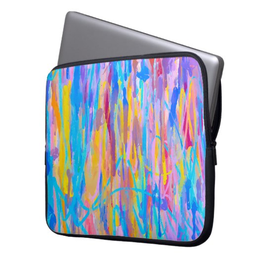 Lebhafte Kaskade Laptopschutzhülle (Vorderseite Links)