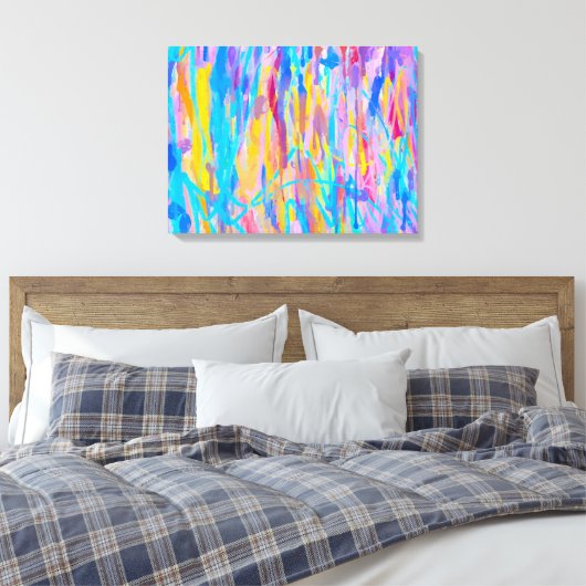 Lebhafte Kaskade Leinwanddruck (Insitu (Schlafzimmer))