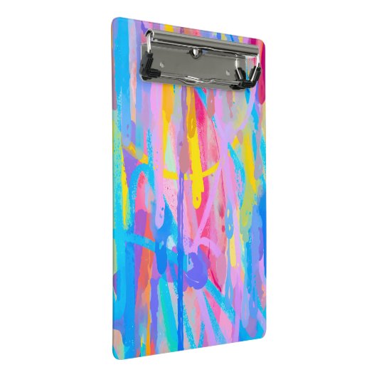 Lebhafte Kaskade Mini Klemmbrett (Schrägansicht)