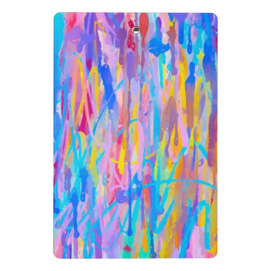 Lebhafte Kaskade Mini Klemmbrett (Rückseite)