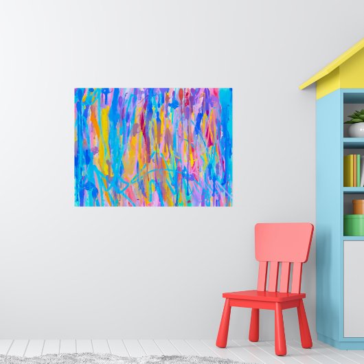 Lebhafte Kaskade Poster (Kinderzimmer 1)