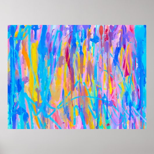 Lebhafte Kaskade Poster (Vorne)