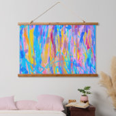 Lebhafte Kaskade Wandteppich Mit Holzrahmen (Schlafzimmer)