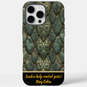 Lebhafte, komplexe Schlangenmuster Case-Mate iPhone Hülle (Rückseite)