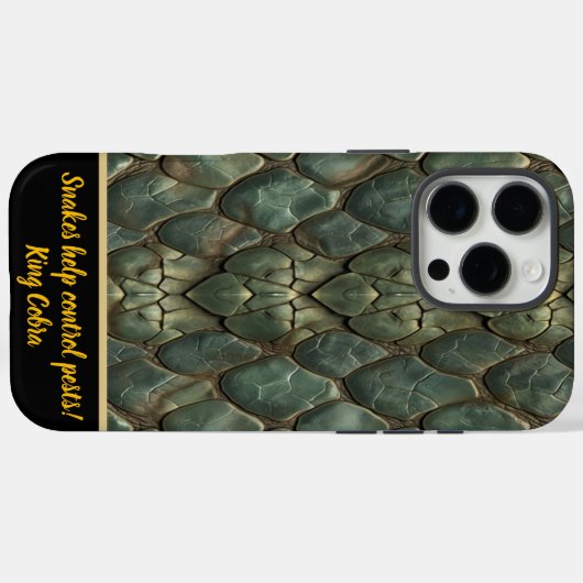 Lebhafte, komplexe Schlangenmuster Case-Mate iPhone Hülle (Rückseite (Horizontal))