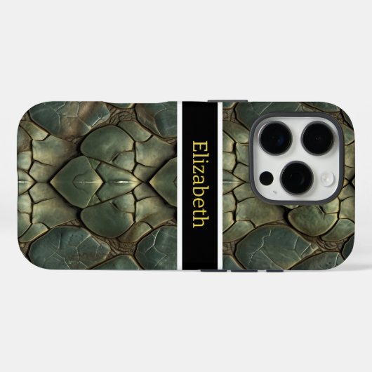 Lebhafte, komplexe Schlangenmuster Case-Mate iPhone Hülle (Rückseite (Horizontal))