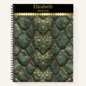 Lebhafte, komplexe Schlangenmuster Notizblock (Vorderseite)