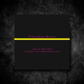 Lebhafte Kontrastfarbe, eine kühne, moderne Quadratische Visitenkarte