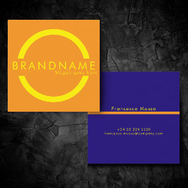 Lebhafte Kontrastfarbe, eine kühne, moderne Quadratische Visitenkarte