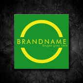 Lebhafte Kontrastfarbe, eine kühne, moderne Quadratische Visitenkarte