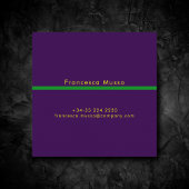 Lebhafte Kontrastfarbe, eine kühne, moderne Quadratische Visitenkarte