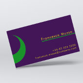 Lebhafte Kontrastfarbe, eine kühne, moderne Visitenkarte