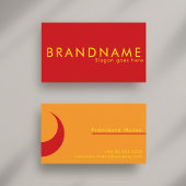 Lebhafte Kontrastfarbe, eine kühne, moderne Visitenkarte