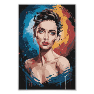 Lebhafte Konturen Fotodruck