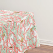 Lebhafte Korallenzweige mit Muscheln Tischdecke (Beispiel)