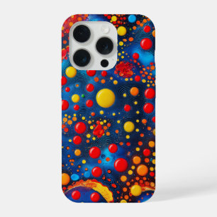 Lebhafte kosmische flüssige Punkte Abstrakter Welt iPhone 15 Pro Hülle
