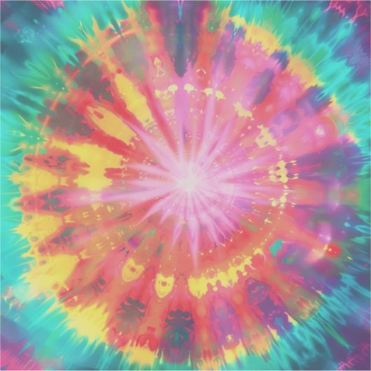 Lebhafte Krawatte-Dye #1 Aufkleber (Vorderseite)