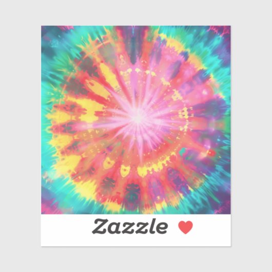 Lebhafte Krawatte-Dye #1 Aufkleber (Blatt)