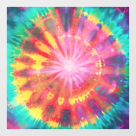 Lebhafte Krawatte-Dye #1 Fensteraufkleber