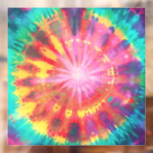 Lebhafte Krawatte-Dye #1 Fensteraufkleber (Blatt 2)