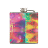 Lebhafte Krawatte-Dye #1 Flachmann (Rückseite)