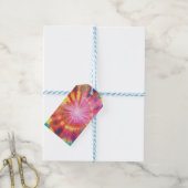 Lebhafte Krawatte-Dye #1 Geschenkanhänger (Mit Garn)