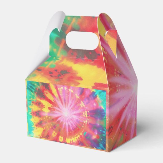 Lebhafte Krawatte-Dye #1 Geschenkschachtel (Rückseite)