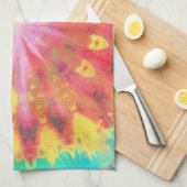 Lebhafte Krawatte-Dye #1 Geschirrtuch (Viertel Falte)