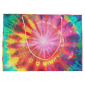 Lebhafte Krawatte-Dye #1 Große Geschenktüte (Rückseite)