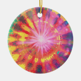 Lebhafte Krawatte-Dye #1 Keramik Ornament